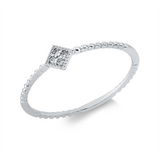 Ring 18 kt WG, 4 Brill. 0,02 ct, TW-si