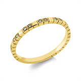 Ring 18 kt GG, 18 Brill. 0,08 ct, TW-si