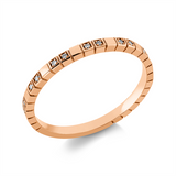 Ring 18 kt RG, 18 Brill. 0,07 ct, TW-si