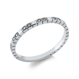 Ring 18 kt WG, 18 Brill. 0,07 ct, TW-si