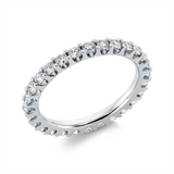 Ring 18 kt WG, 28 Brill. 1,00 ct, TW-si