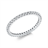 Ring 18 kt WG, 40 Brill. 0,50 ct, TW-si
