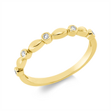 Ring 18 kt GG, 5 Brill. 0,07 ct, TW-si
