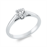 Ring 18 kt WG, GIA6501984671, 1 Brill. 0,50 ct, TW-vsi