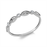 Ring 18 kt WG, 3 Brill. 0,06 ct, TW-si