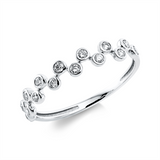 Ring 18 kt WG, 15 Brill. 0,22 ct, TW-si