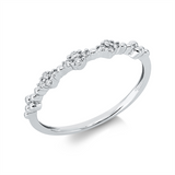 Ring 18 kt WG, 12 Brill. 0,08 ct, TW-si