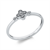 Ring 18 kt WG, 7 Brill. 0,06 ct, TW-si
