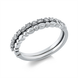 Ring 18 kt WG, 15 Brill. 0,25 ct, TW-si