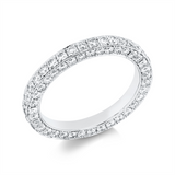 Ring 18 kt WG, 108 Brill. 2,24 ct, TW-vsi