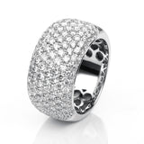 Ring 18 kt WG, 149 Brill. 2,26 ct, TW-vsi
