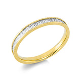 Ring 18 kt GG, 32 Bag. 0,28 ct, TW-si