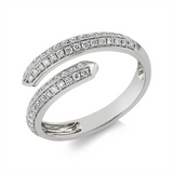 Ring 18 kt WG, 60 Brill. 0,36 ct, TW-si