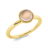 Ring 18 kt GG, 1 Mondstein 1,23 ct