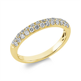 Ring 18 kt GG, 27 Brill. 0,49 ct, TW-si