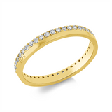 Ring 18 kt GG, 44 Brill. 0,35 ct, TW-si