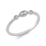 Ring 18 kt WG, 4 Brill. 0,09 ct, TW-si