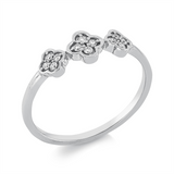 Ring 18 kt WG, 12 Brill. 0,09 ct, TW-si
