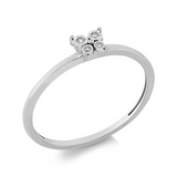 Ring 18 kt WG, 4 Brill. 0,02 ct, TW-si