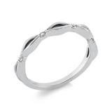 Ring 18 kt WG, 4 Brill. 0,06 ct, TW-si