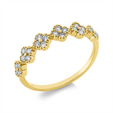 Ring 18 kt GG, 24 Brill. 0,29 ct, TW-si