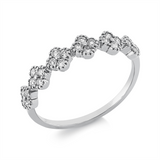 Ring 18 kt WG, 24 Brill. 0,28 ct, TW-si