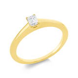 Ring 18 kt GG, 1 Sm.schliff 0,24 ct, TW-si