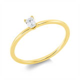 Ring 18 kt GG, 1 Sm.schliff 0,17 ct, TW-si