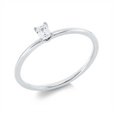 Ring 18 kt WG, 1 Sm.schliff 0,17 ct, TW-si