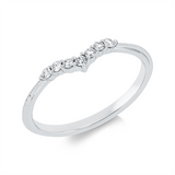 Ring 18 kt WG, 7 Brill. 0,12 ct, TW-si