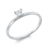 Ring 18 kt WG, 1 Princ. 0,20 ct, TW-si