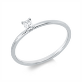 Ring 18 kt WG, 1 Sm.schliff 0,15 ct, TW-si