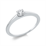 Ring 18 kt WG, 1 Brill. 0,25 ct, TW-si