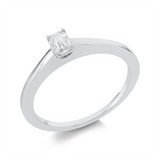 Ring 18 kt WG, 1 Sm.schliff 0,25 ct, TW-si