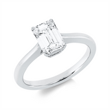 Ring 18 kt WG, GIA2231596633, 1 Sm.schliff 1,31 ct, TW-vs2