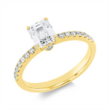 Ring 18 kt GG, GIA6522033169, 1 Sm.schliff 1,11 ct, TW-vs2, 34 Brill. 0,28 ct, TW-si