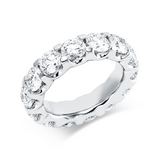 Ring 18 kt WG, Premium Edition, 14 GIA's, 13 Brill. 6,54 ct, TW-vsi, 1 Brill. 0,50 ct, TW-vvs2