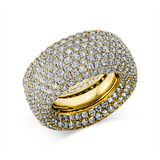 Ring 18 kt GG, 478 Brill. 10,62 ct, TW-vsi