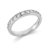 Ring 18 kt WG, 12 Brill. 1,00 ct, TW-si