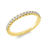Ring 18 kt GG, 17 Brill. 0,30 ct, TW-si