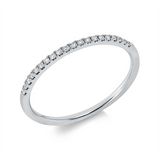 Ring 18 kt WG, 20 Brill. 0,10 ct, TW-si