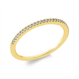 Ring 18 kt GG, 28 Brill. 0,11 ct, TW-si