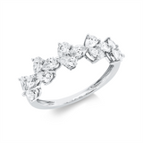 Ring 18 kt WG, 15 Tropfen 1,22 ct, TW-si