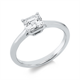 Ring 950 Pt Platin, GIA2537070729, 1 Sm.schliff 1,00 ct, TW-vsi