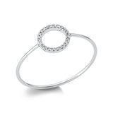 Ring 18 kt WG, 23 Brill. 0,03 ct, TW-si