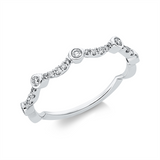 Ring 18 kt WG, 25 Brill. 0,19 ct, TW-si