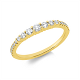 Ring 18 kt GG, 21 Brill. 0,33 ct, TW-si