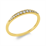 Ring 18 kt GG, 13 Brill. 0,13 ct, TW-si