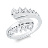 Ring 18 kt WG, 16 Brill. 0,97 ct, TW-si