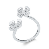 Ring 18 kt WG, 24 Trap. 0,33 ct, TW-vsi